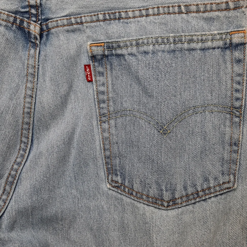 Levi's 517 100% Cotton Stonewash Distressed Boot Cut Jeans SZ 38x32